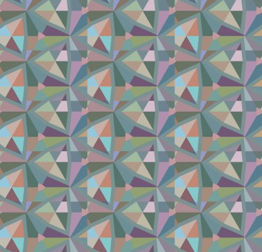 Soyut geometrik dikişsiz desen. Duvar kağıtları, arkaplanlar, yüzey dokuları için vektör çizimi 