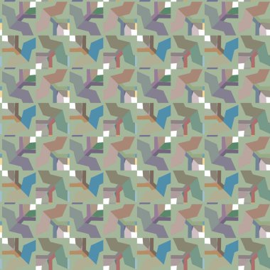 Modern geometrik vektör tasarımı, kusursuz desen çizimi