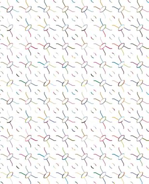 Geometrik süslemeli vektör deseni. Kusursuz tasarım dokusu.