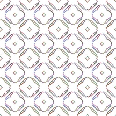 Geometrik süslemeli vektör deseni. Kusursuz tasarım dokusu.