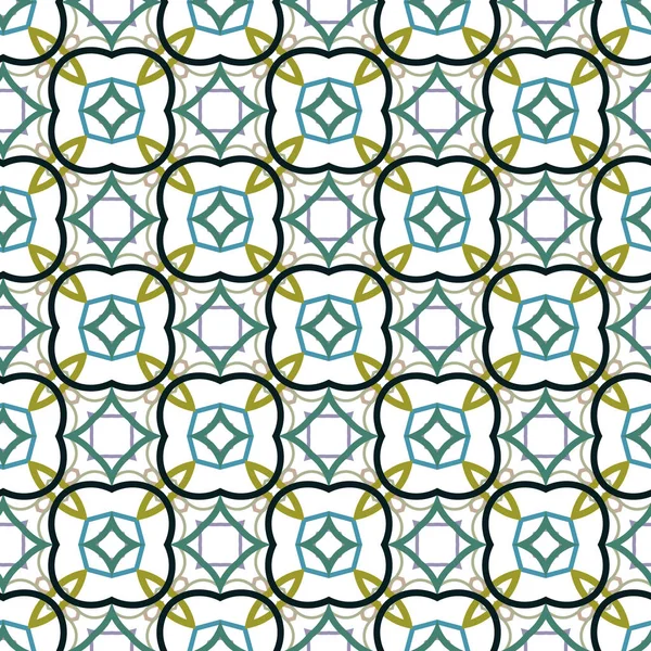 Geometrisches Ornamentales Vektormuster Nahtlose Design Textur — Stockvektor