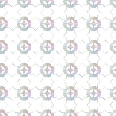 Renkli şekilli soyut geometrik desen