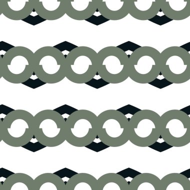 Geometrik süslemeli vektör deseni. Kusursuz tasarım dokusu.