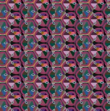 geometrik şekil tasarımlı kusursuz desen