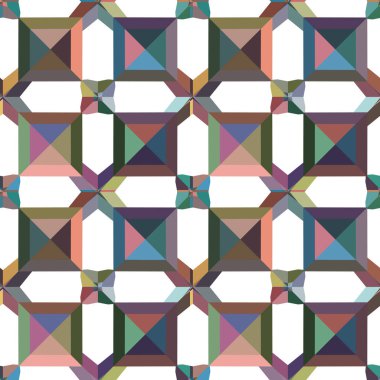Modern geometrik vektör tasarımı, kusursuz desen çizimi