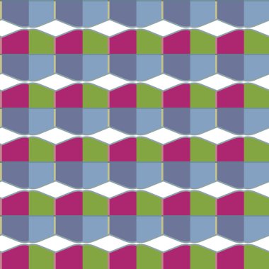 farklı geometrik şekillere sahip soyut, pürüzsüz desensiz vektör çizimi