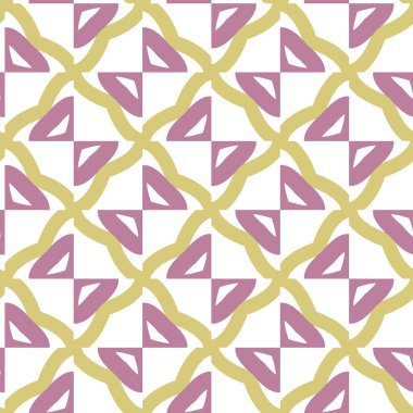 Soyut geometrik dikişsiz desen. Duvar kağıtları, arkaplanlar, yüzey dokuları için vektör çizimi 