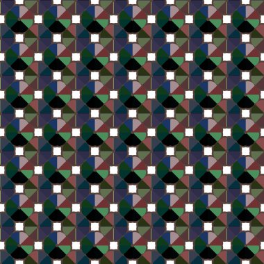 Soyut geometrik dikişsiz desen. Duvar kağıtları, arkaplan, yüzey dokuları için vektör çizimi 