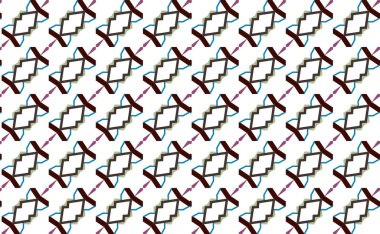 Geometrik süslemeli vektör deseni. Kusursuz tasarım dokusu.