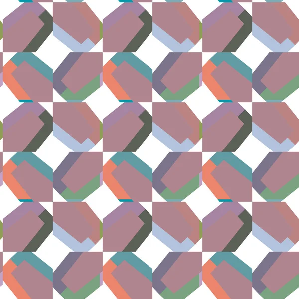 Abstraktní Geometrický Bezešvý Vzor Vektorová Ilustrace Pro Tapety Pozadí Povrchové — Stockový vektor
