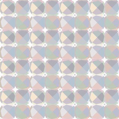 farklı geometrik şekillere sahip soyut, pürüzsüz desensiz vektör çizimi
