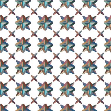 Soyut geometrik şekilli kusursuz desen