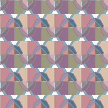 Modern geometrik vektör tasarımı, kusursuz desen çizimi