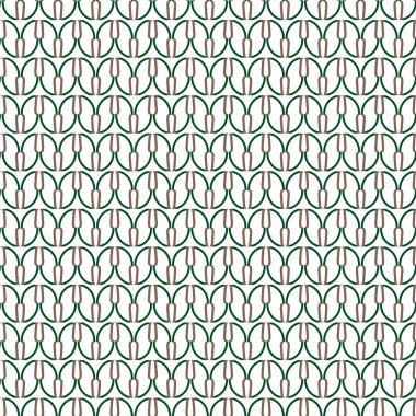 Farklı geometrik şekillere sahip kusursuz desensiz vektör çizimi