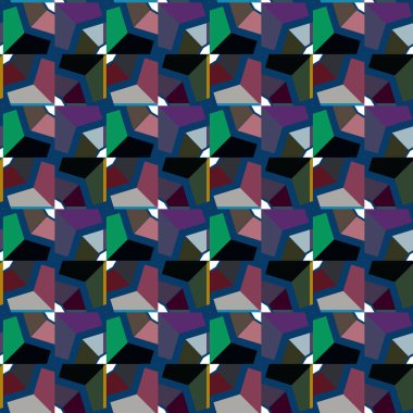 Geometrik süslemeli vektör deseni. Kusursuz tasarım dokusu.