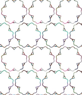 Geometrik süslemeli vektör deseni. Kusursuz tasarım dokusu.