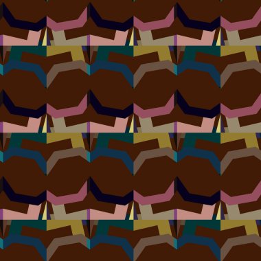 geometrik şekil tasarımlı kusursuz desen