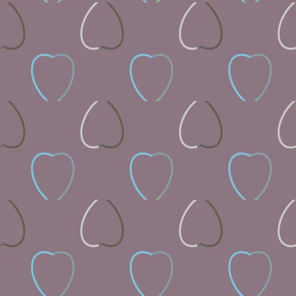 Pink contour heart seamless pattern wrapping paper