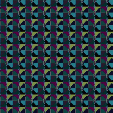 Soyut geometrik şekilli kusursuz desen