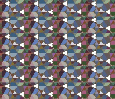 Soyut geometrik desen renkli üçgen ile