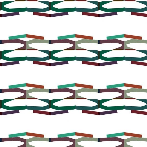 具有抽象几何形状的无缝图案 — 图库矢量图片