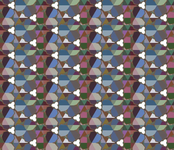 Abstraktes Geometrisches Muster Mit Bunten Dreiecken — Stockvektor