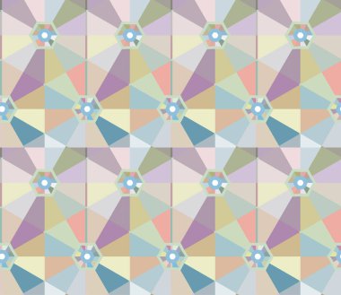 Geometrik şekilli kusursuz desen vektör çizimi