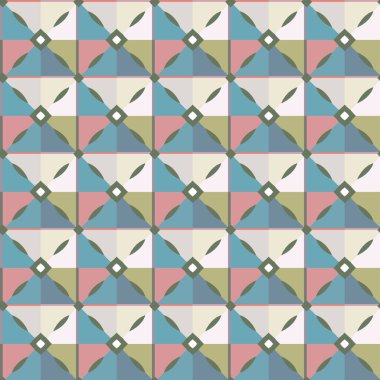 soyut kaleydoskop kumaş dikişsiz arkaplan, vektör illüstrasyonu 