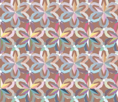 Modern geometrik vektör tasarımı, kusursuz desen çizimi