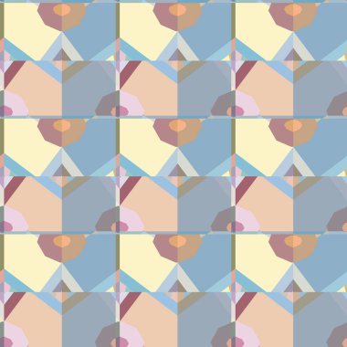 Kalpleri olan kusursuz bir model. Sonsuz geçmiş. vektör illüstrasyonu