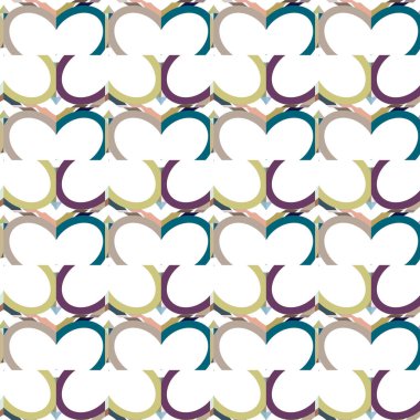 Geometrik şekilli kusursuz desen vektör çizimi