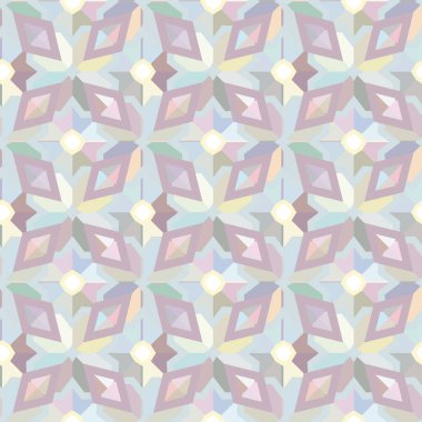 Geometrik şekilli kusursuz desen vektör çizimi