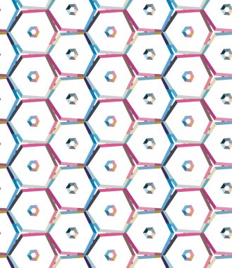 Soyut geometrik şablonun vektör çizimi