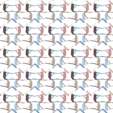 Kalpleri olan kusursuz bir model. Sonsuz geçmiş. vektör illüstrasyonu