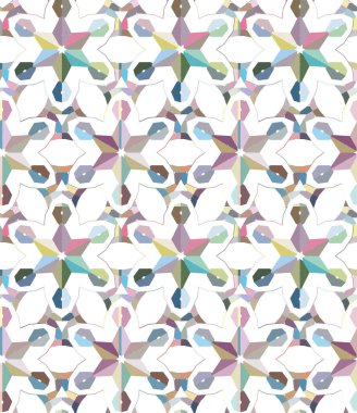 Modern geometrik vektör tasarımı, kusursuz desen çizimi