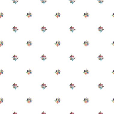 Soyut geometrik şablonun vektör çizimi