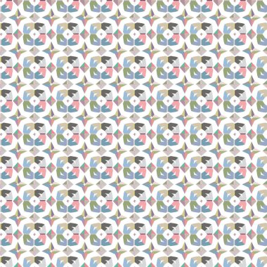 Modern geometrik vektör tasarımı, kusursuz desen çizimi