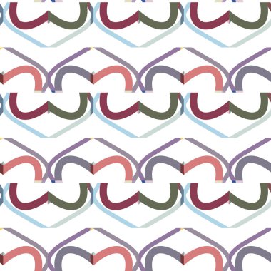 Modern geometrik vektör tasarımı, kusursuz desen çizimi