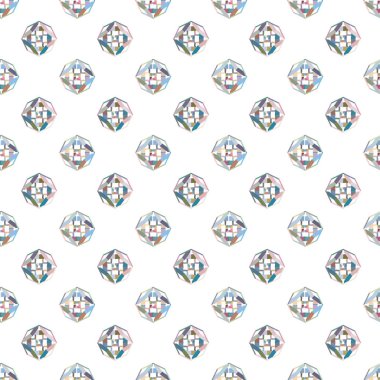 Modern geometrik vektör tasarımı, kusursuz desen çizimi