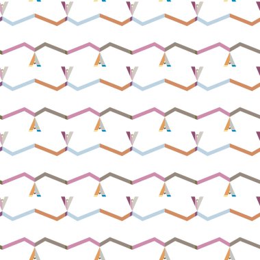 Geometrik şekilli kusursuz desen vektör çizimi