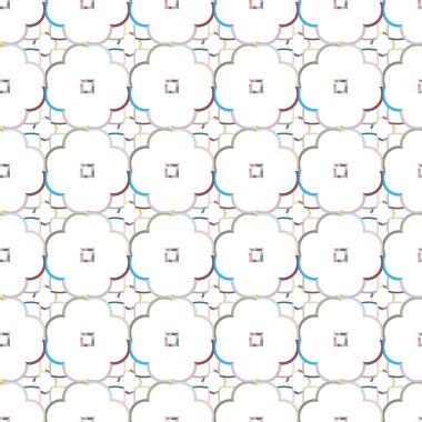 Modern geometrik vektör tasarımı, kusursuz desen çizimi