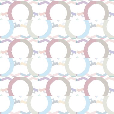 Kalpleri olan kusursuz bir model. Sonsuz geçmiş. vektör illüstrasyonu