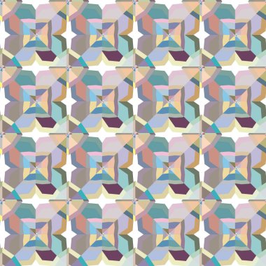 soyut kaleydoskop kumaş dikişsiz arkaplan, vektör illüstrasyonu 