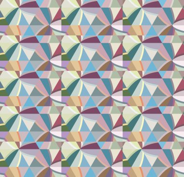 Geometrik şekilli kusursuz desen vektör çizimi