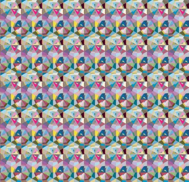 Modern geometrik vektör tasarımı, kusursuz desen çizimi