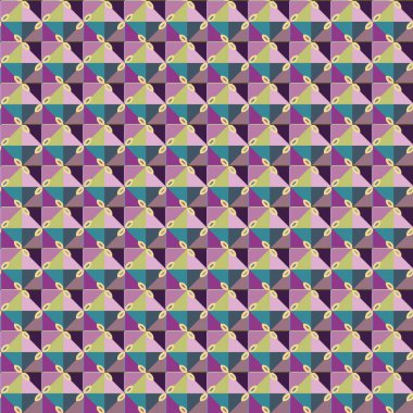 Modern geometrik vektör tasarımı, kusursuz desen çizimi