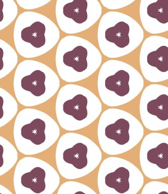 Geometrik şekilli kusursuz desen vektör çizimi