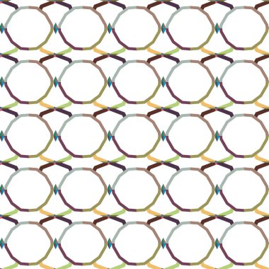 Geometrik şekilli kusursuz desen vektör çizimi