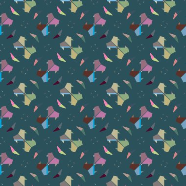 Soyut geometrik şablonun vektör çizimi