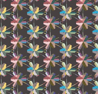 Soyut geometrik şablonun vektör çizimi